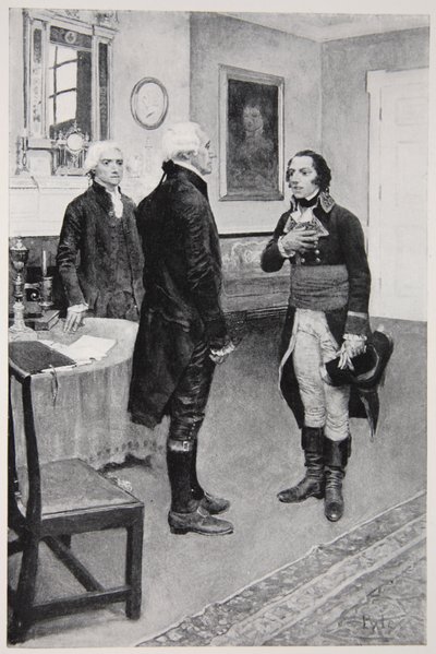 Citizen Genet Formally Presented to Washington, April 19th 1793 by Howard Pyle